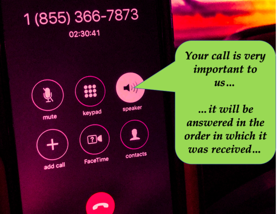 your call is very important to us