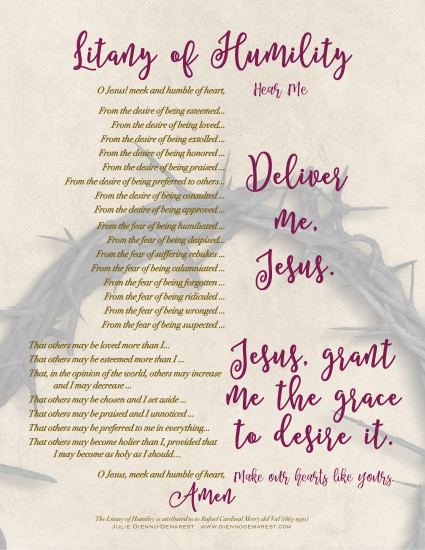 Reflecting On The Litany Of Humility