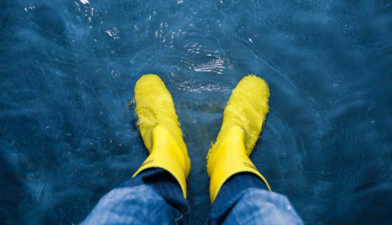 Rubber-boots-in-the-water