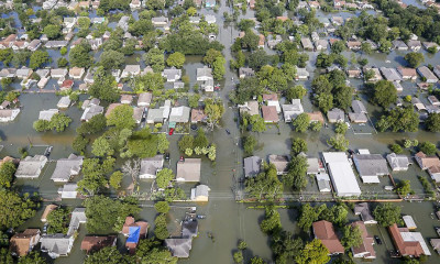 Aerial View of Houston Flooding