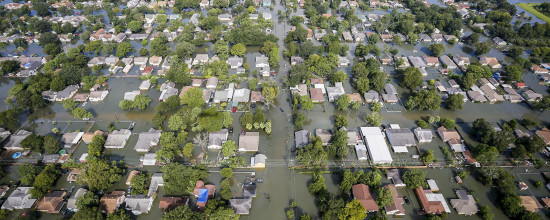 Aerial View of Houston Flooding