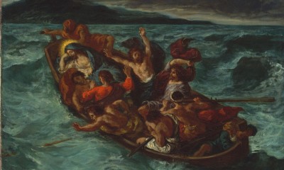 Jesus Calms the Sea Eugène_Delacroix_-_Christ_Endormi_pendant_la_Tempête