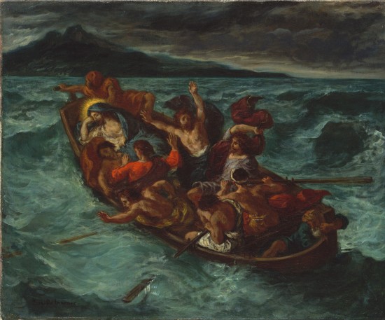 Jesus Calms the Sea Eugène_Delacroix_-_Christ_Endormi_pendant_la_Tempête